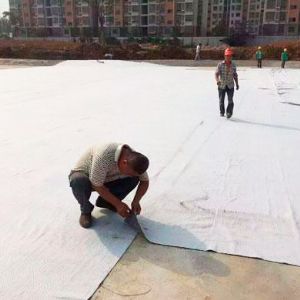 防水毯施工現(xiàn)場(chǎng)